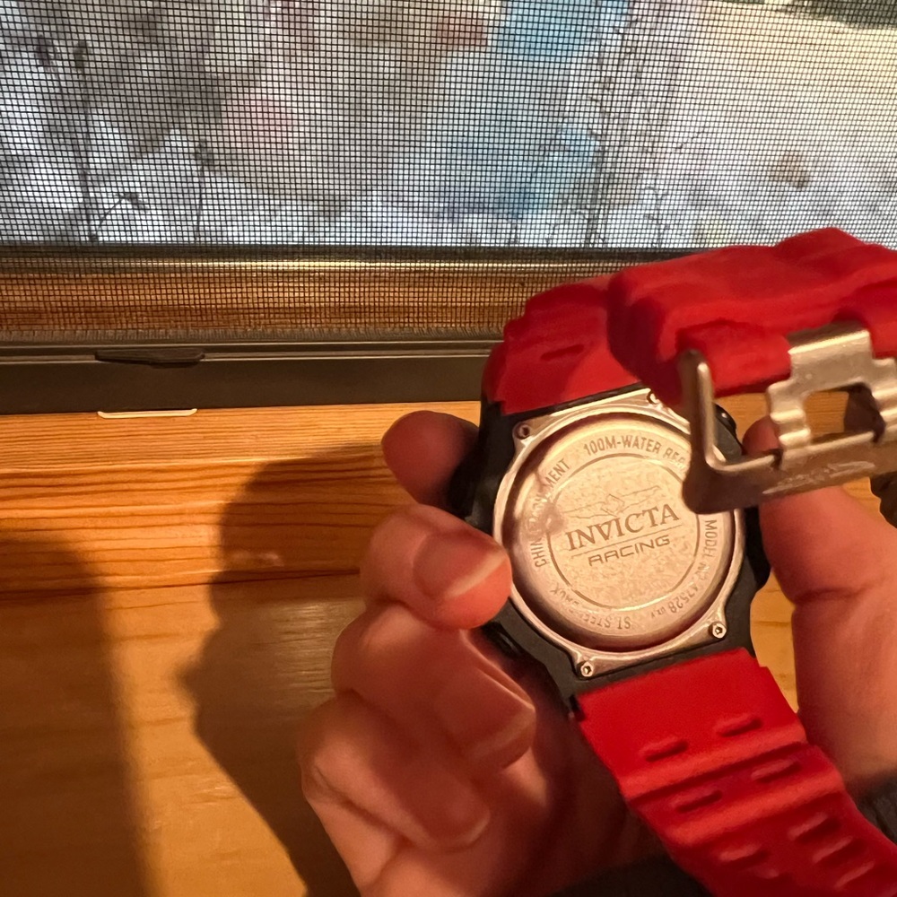 Invicta Red Digital Watch Mens - Picture 2 of 2